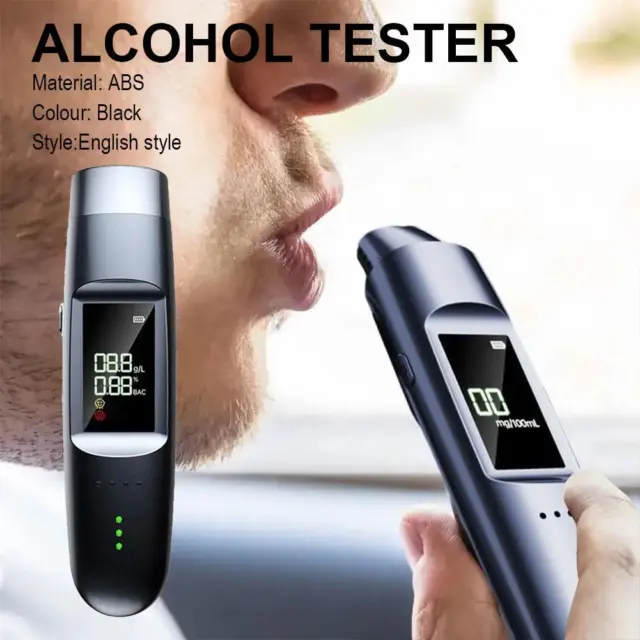 Pro Digital LCD Police Breathalyzer Breath Test Alcohol Tester Analyzer Detect✨