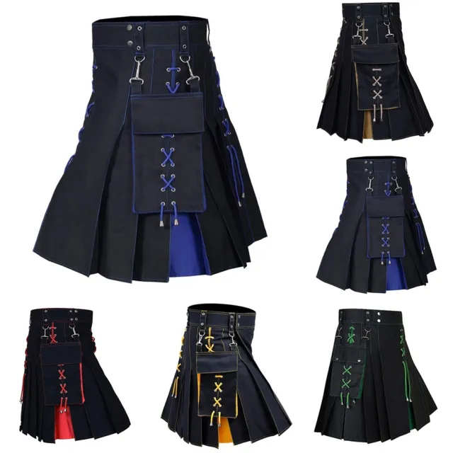 Klassisches schottisches Tartan-Muster Herren Kilt Highland Kleid mittelalterlic