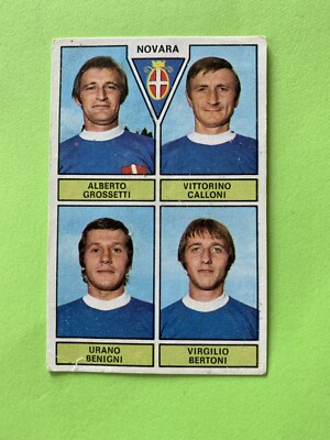 GROSSETTI/CALLONI/BENIGNI/BERTONI NOVARA PANINI 1971/72 nuovo 