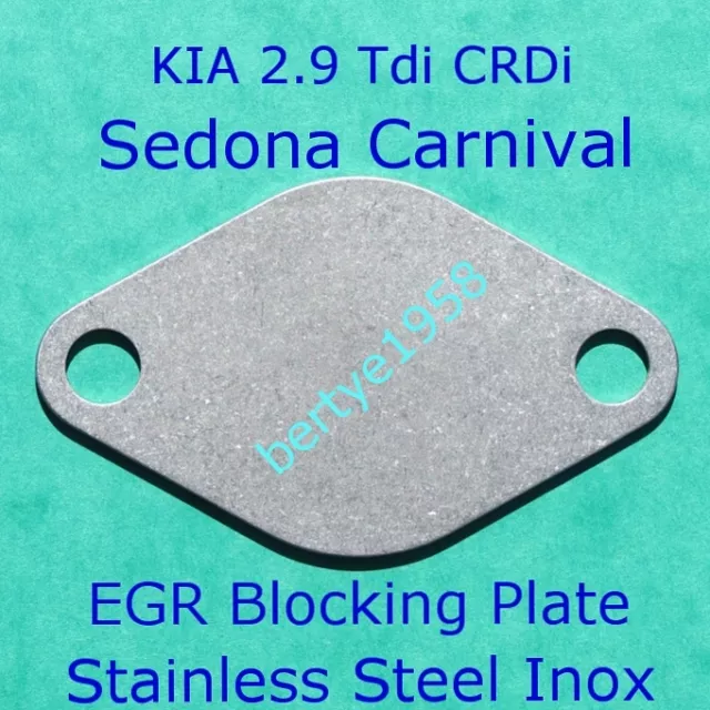 EGR Valve Blank Plate Kia Sedona Carnival 2.9 Tdi & CRDI Hyundai Terracan 2.9
