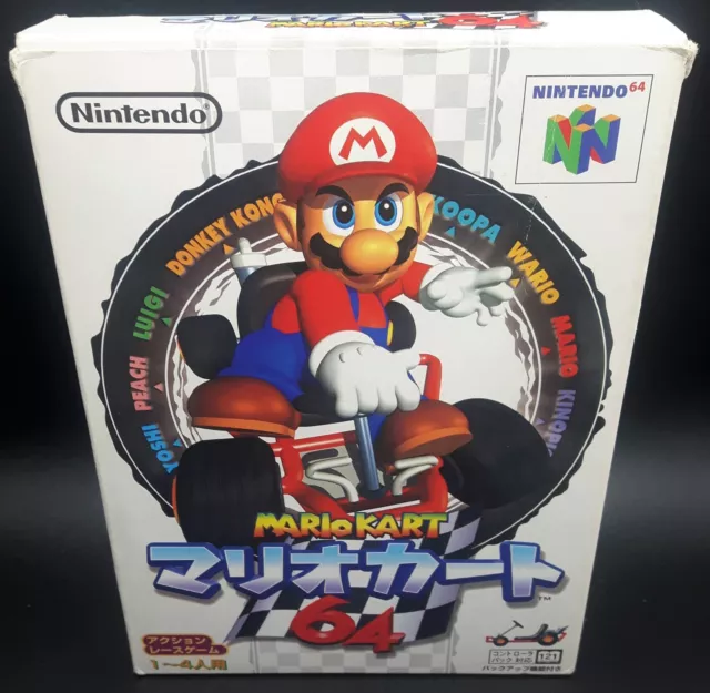 Mario Kart 64  Complete Box CIB Nintendo N64 Japanese