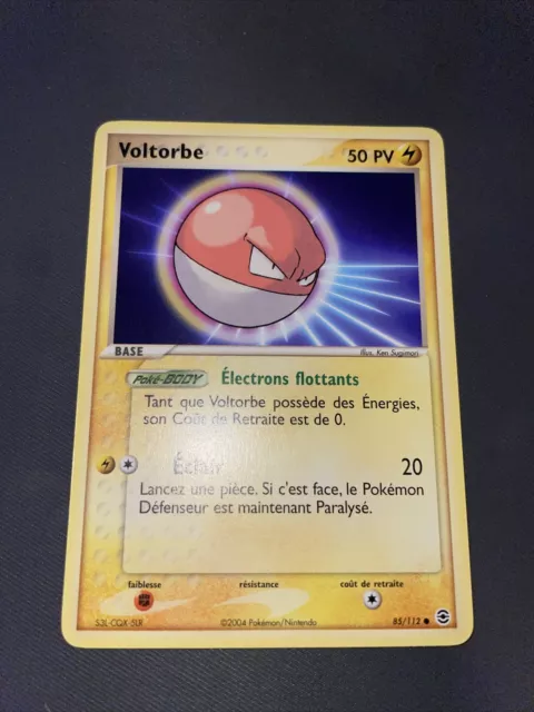 Voltorbe Commune - Pokemon 85/112 Ex Rouge Feu Vert Feuille Neuf Francais