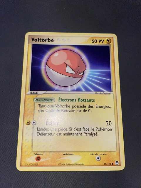 Voltorbe Commune - Pokemon 85/112 Ex Rouge Feu Vert Feuille Neuf Francais