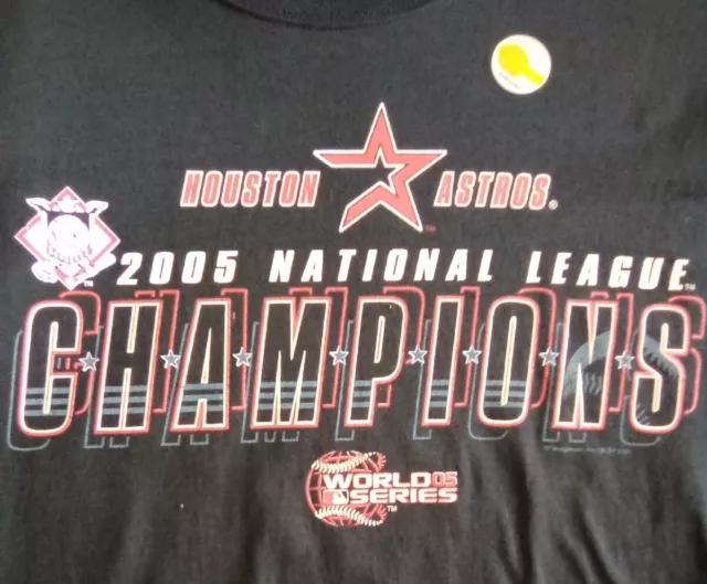 Mlb Houston Astros 2005 National League Champions/ World Series 05 T-Shirt Large