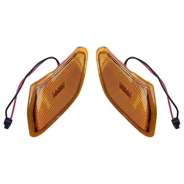 Jeu De 4 Marqueurs Latéraux LED Fumés Rouge/ambre Pour Pontiac Firebird 1970-1981 - Remplacement Direct