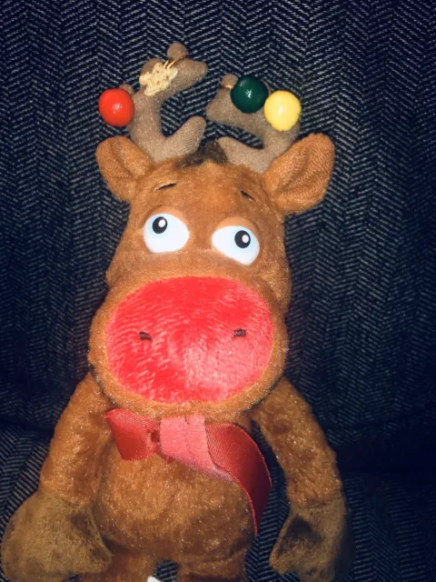 12” Disney Parks Plush Reindeer Mickeys Very Merry Christmas Party 2006 Doll