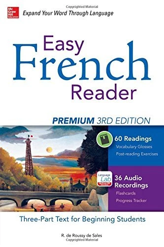 EASY FRENCH READER PREMIUM, THIRD EDITION: A THREE-PART By De Roussy R. De Sales