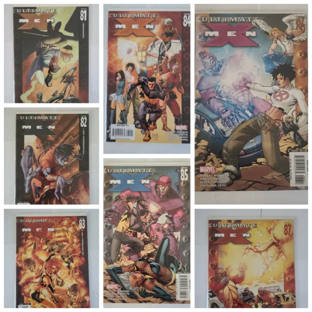 Ultimate X-Men #81 -87 - 7 Comic Book Lot 2006 Marvel Comics - See Description