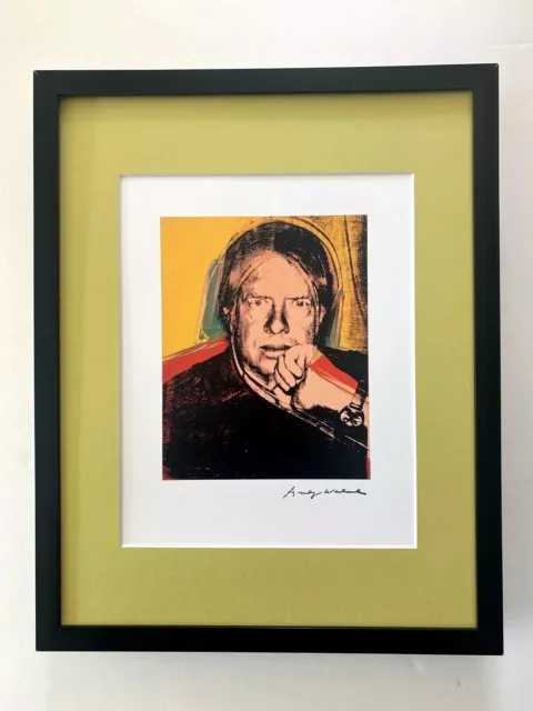 Andy Warhol | Jimmy Carter Signed Vintage Print In 11X14 Mat | Frame Ready