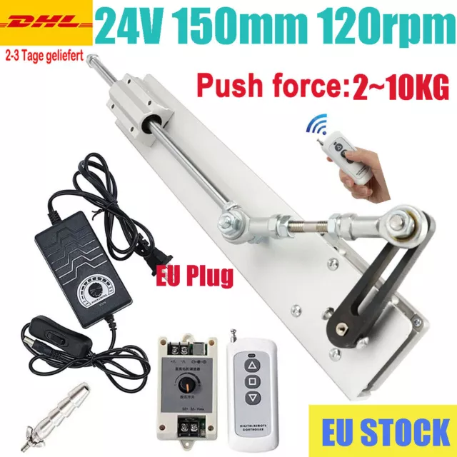 Reciprocating Cycle Linear Actuator 24V 150mm 120rpm Adjustable Telescopic Motor