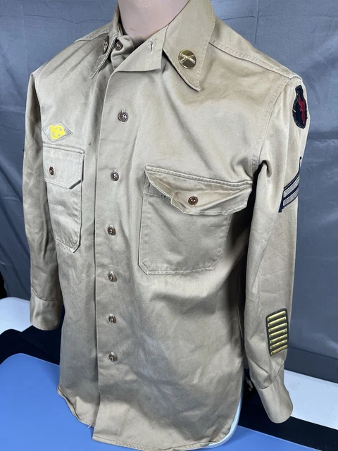 WWII US 34TH Infantry Division Uniform Shirt £53.83 - PicClick UK