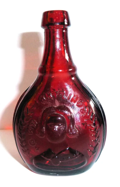 Vintage Wheaton Nj Miniature Glass Bottle Jenny Lind The Swedish Nightingale
