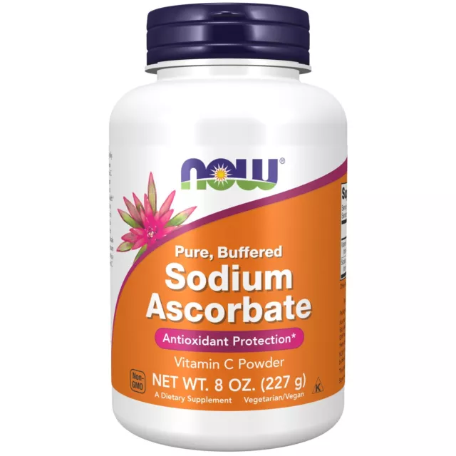 Now Foods Sodium Ascorbate Pure Poudre 227ml, Vitamine C Poudre, Anti-oxydant