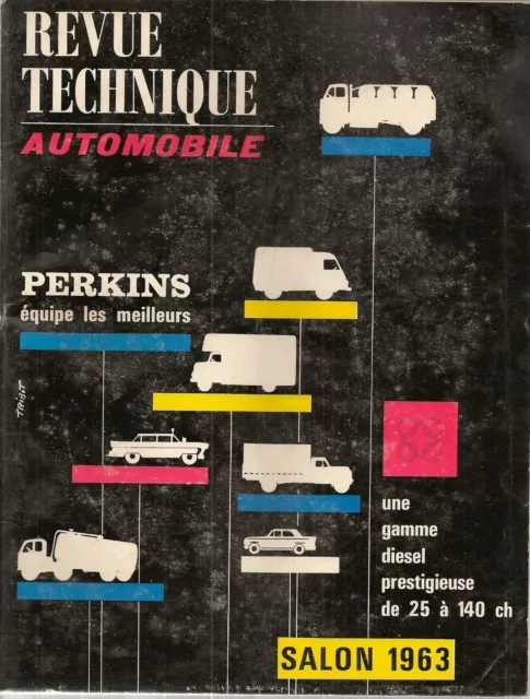 Revue Technique Automobile 210 Rta 1963 Salon De L'automobile 1963