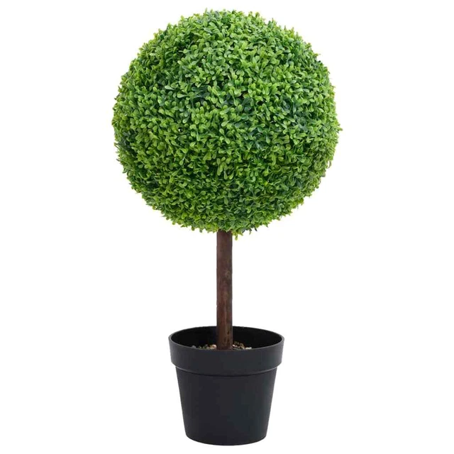 11Sfere di Bosso Artificiale A Forma di Albero di Plastica Finta di Colore Piant
