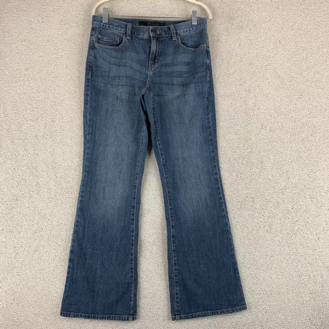 Calvin Klein Jeans Flared Leg Women's 29/8 Blue Mid Rise Dark Stone 5-Pocket