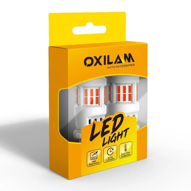 OXILAM 3157 Red LED Anty Hyper Flashing Blinking Brake Tail Light/Parking Bulbs