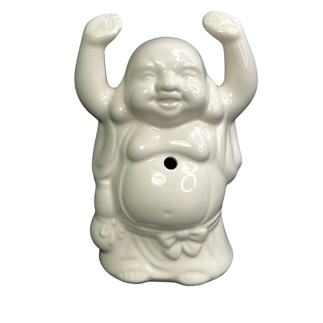 Happy Buddha Tiki Mug DW123 White Ceramic Drink Barware Mancave