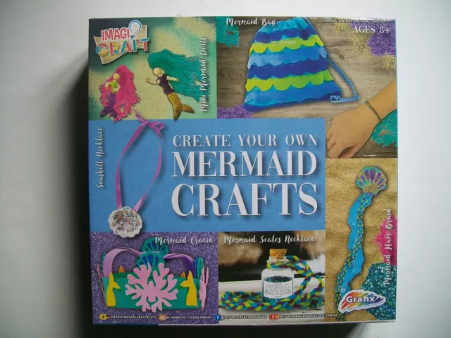 Grafix Mermaid Craft Kit - Create Your Own Mermaid Crafts - Brand New