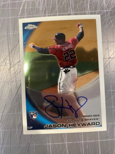 2010 Topps Chrome #174 Jason Heyward Atlanta Braves Rookie Auto Baseball Card