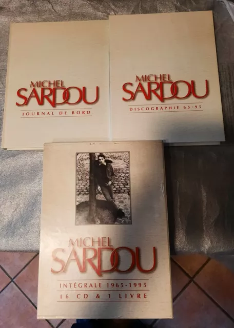 COFFRET  INTEGRALE MICHEL SARDOU.COMME NEUF , 16 CD +LIVRET ,Années 1965-95 !!!