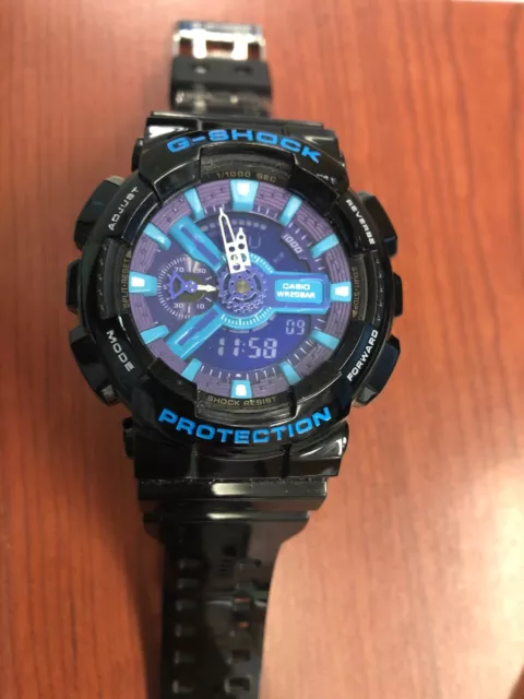 Used Casio G-Shock 5146 GA-110HC WR20BAR Multi Color Watch Free Shipping