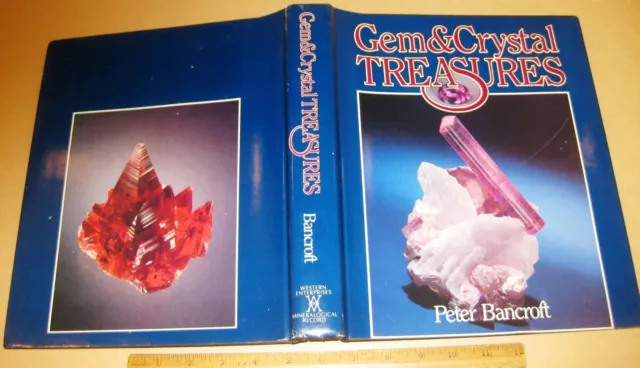 GEM & CRYSTAL TREASURES by Bancroft 1984 Minerals Mining Gemstones Gems