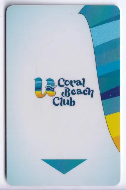 Carte / Card  Hotel Cle  Key .. Israel Eilat Coral Beach Club Resort Magnetique