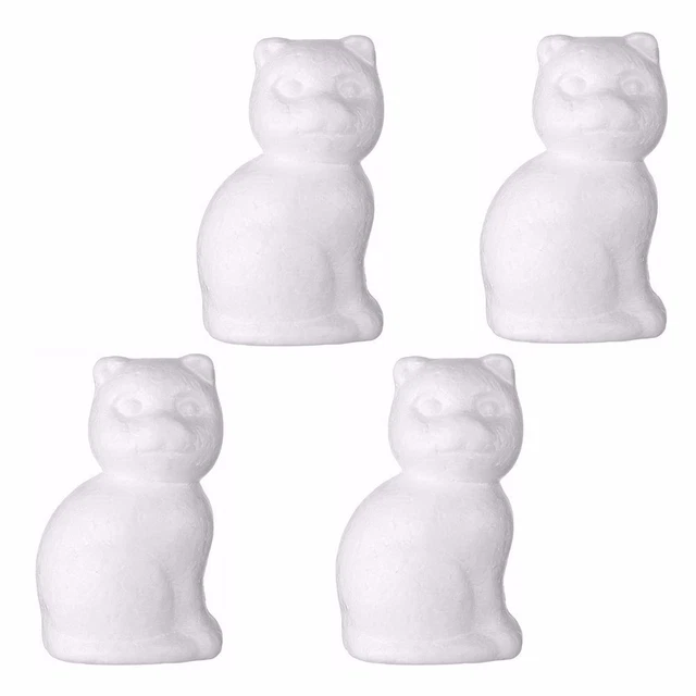 für Weihnachten Kugeln aus Schaum Form der Tiere Weißes Polystyrol Styropor