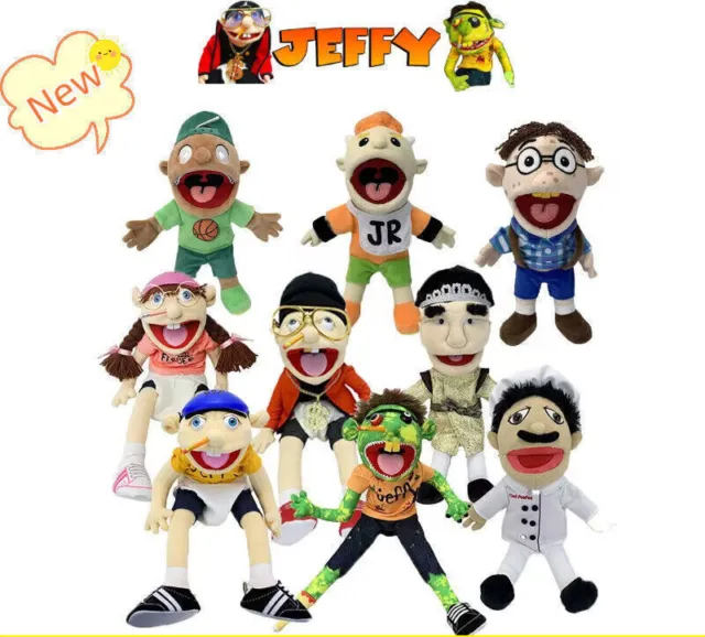 Jeffy Hand Puppet Boy Joseph Cody feebee Plush Toy Doll Removable Puppet Gift UK 2