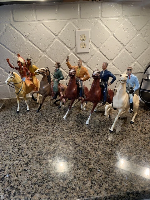 Lot Of VTG Hartland Western Horses Cowboys/Indians/Lone Ranger/Dale Evans
