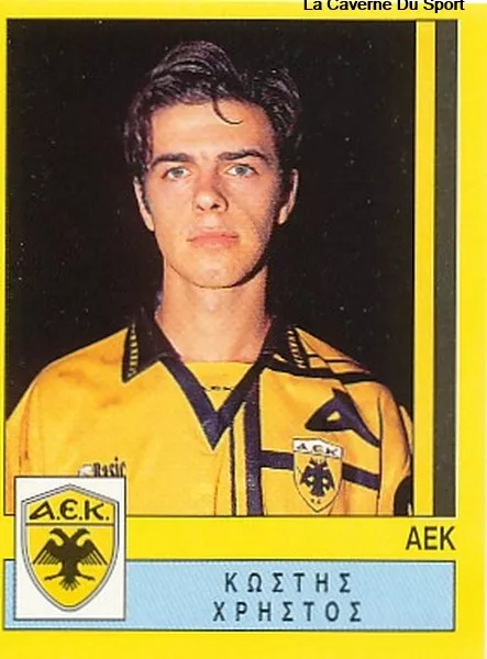 N°019 Kostis Aek Athens Greece Hellas Panini Greek League Foot 95 Sticker 1995