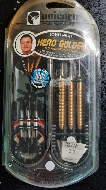 美品Unicorn World Champion ジョンパートJohn Part 24g 26g Unicorn John Part World Champion Ambassador Darts, Unicorn