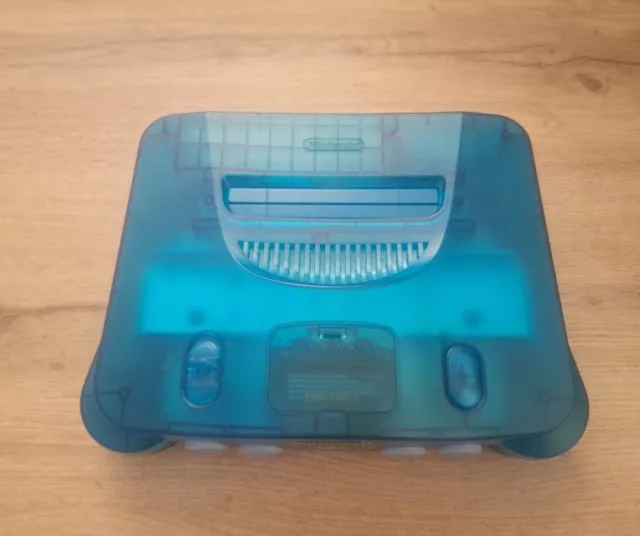 Nintendo 64 N64 CONSOLE Ice Blue Transparente COMPLETE MANETTE CABLAGE OFFICIEL 2