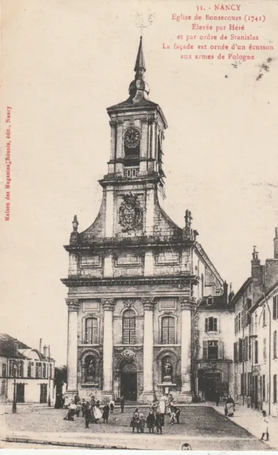 CPA 54 NANCY Eglise de Bonsecours (1741) elevée par Heré et par ordre de stanisl