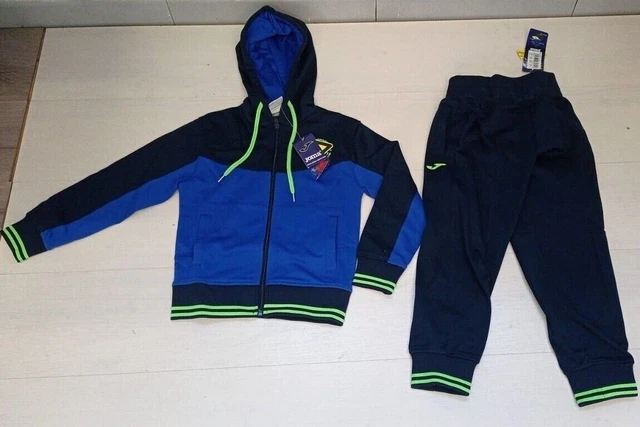 7271 Joma Tuta Bambino Scuola Cappuccio Zip Felpa Pantaloni 500074.307