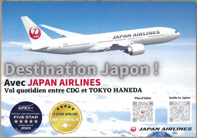 Airline-Issued Card / Japan Airlines / Boeing 777-246Er / French Edition