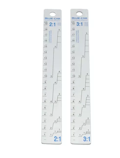 Varilla de mezcla de colores de aluminio 2 tamaños 2:1 / 3:1 varilla agitadora para barnices 35 cm