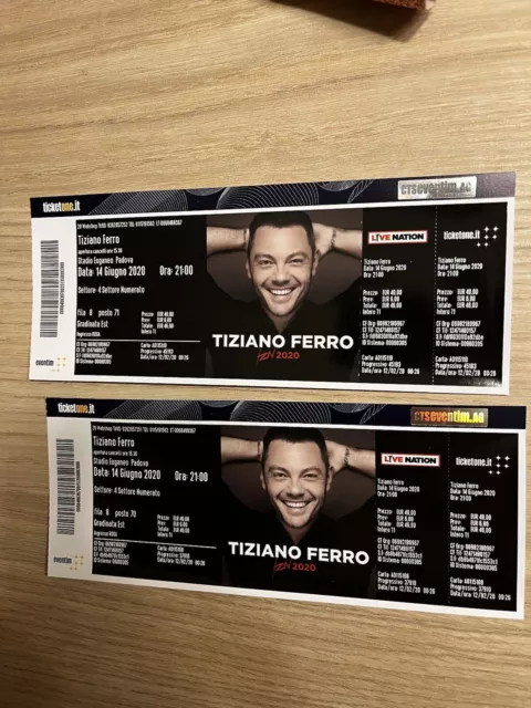 Biglietti Concerto Tiziano Ferro