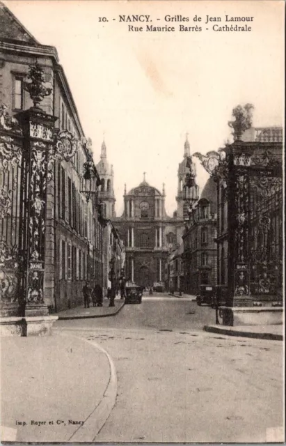 *48562 cpa Nancy - Grilles de Jean Lamour - Rue Maurice Barrès