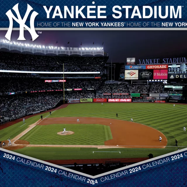 NEW YORK YANKEES 2024 Yankee Stadium Wall Calendar 19.99 PicClick