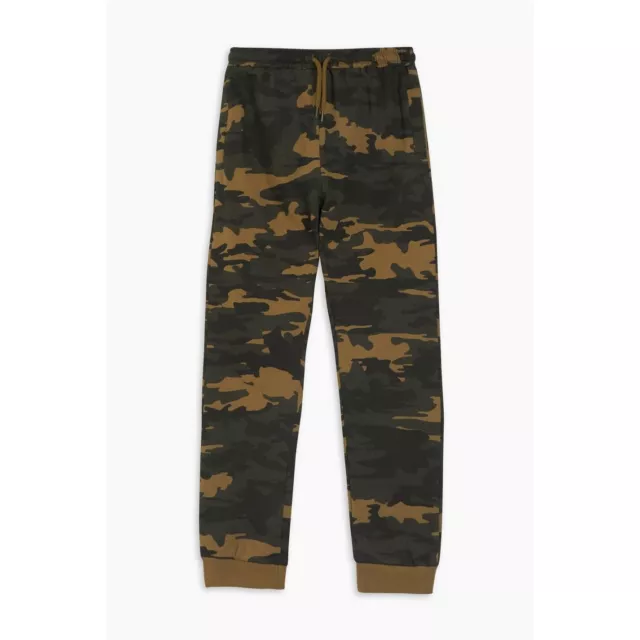 Studio Boys 2 Pack Jogger Navy khaki Camo Closed Hem Fleece Jogging Bottoms 2