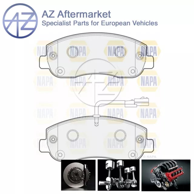 Fits Renault Master 2010- Vauxhall Movano 2010- AZ Front Brake Pads Set