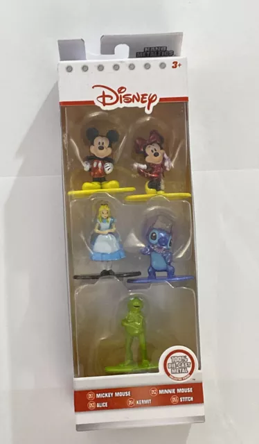 Nano Metalfigs Disney 5 pack Figure Collectors set Die-Cast Mini-Figures Mickey