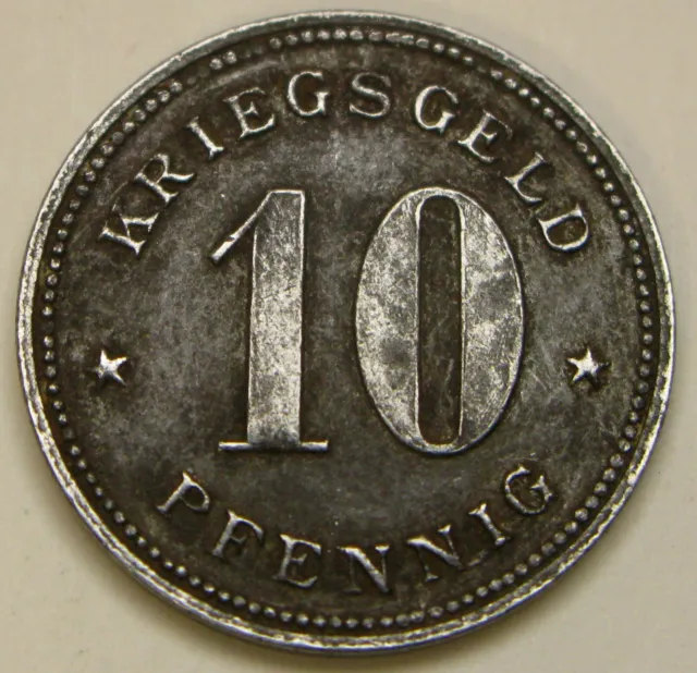 WERDEN (Germany) 10 Pfennig ND Iron Token - Kriegsgeld / Emergency Money - 1021*