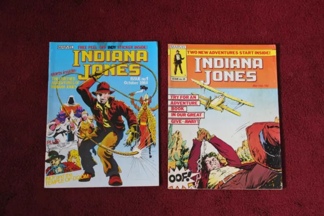 Marvel Comics Indiana Jones Nos : 1 & 10