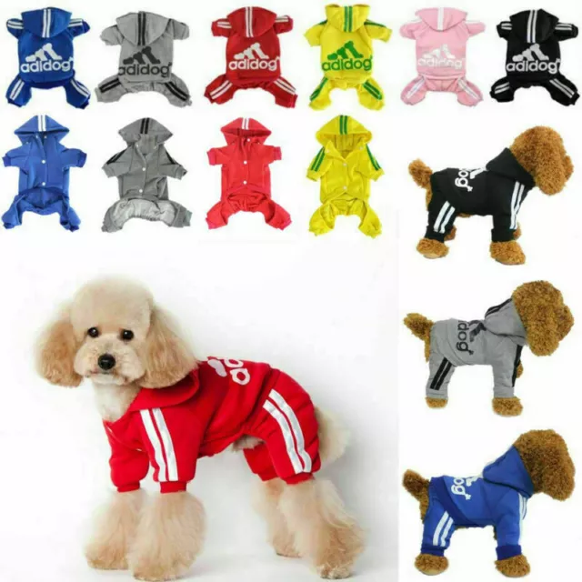 Scheppend Pet Small Dog Clothes Puppy Coat Winter Hoodie Sweater Jacket Adidog