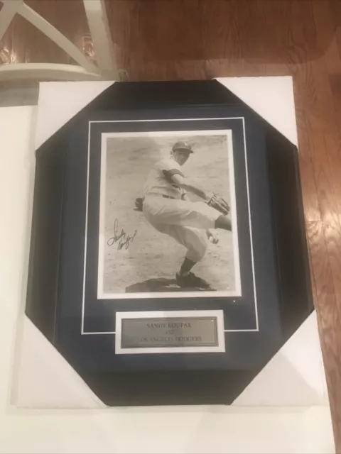 Sandy Koufax サインフォト【訳あり】殿堂入り記念プレート