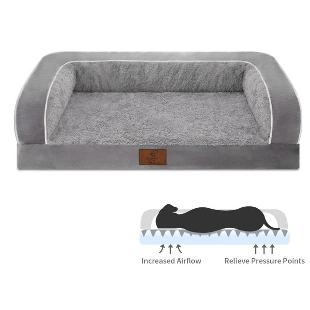 Yiruka Orthopedic Memory Foam Dog Bed Soft Pet Mattress Pad For Large Dog XL