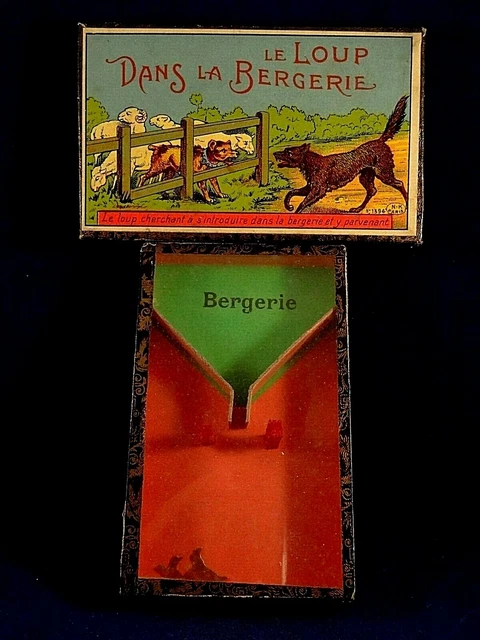 Jeu D'adresse Ancien Le Loup Dans La Bergerie Jeux Réunis N°1394 Atlas 1900